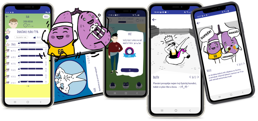 CF Hero - mobilní aplikace pomáhající zlepšit život lidem s cystickou fibrózou- obrázek sekce "Komiks store"