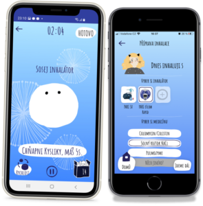 CF Hero - mobilní aplikace pomáhající zlepšit život lidem s cystickou fibrózou- obrázek sekce "Inhalace a rehabilitace""