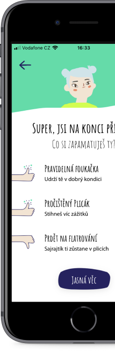 CF Hero - mobilní aplikace pomáhající zlepšit život lidem s cystickou fibrózou- obrázek edukační komiksy "Foukačka"